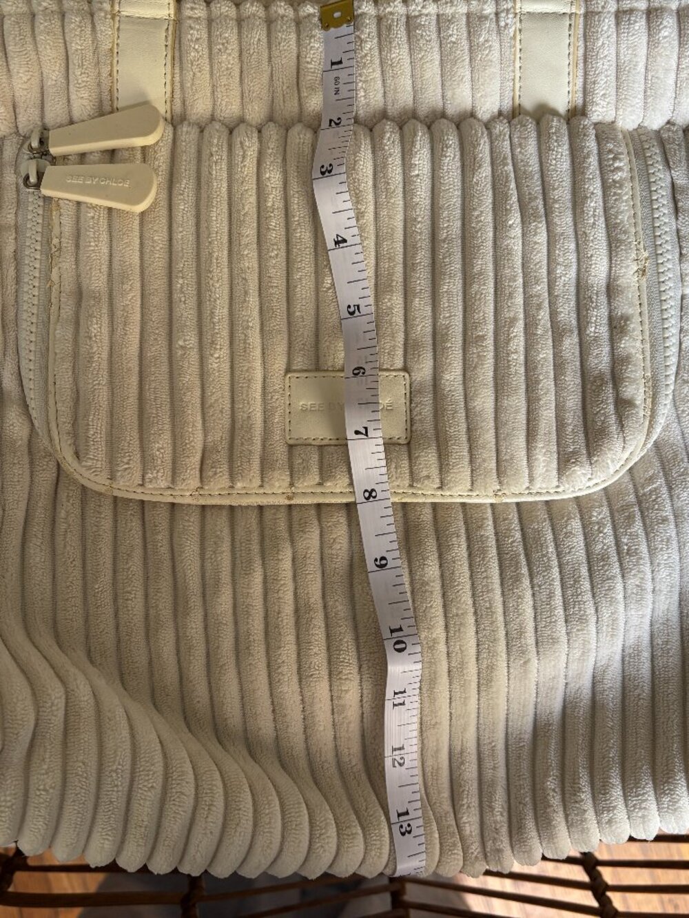 See by Chloé ivory velvety fall bag with original dust bag - Picture 10 of 12
